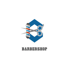 Barbershop logo isolated vector image