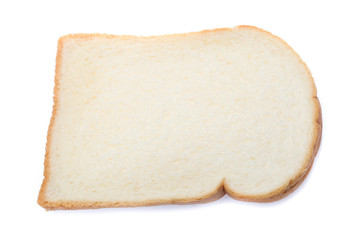 sliced bread isolated on white background