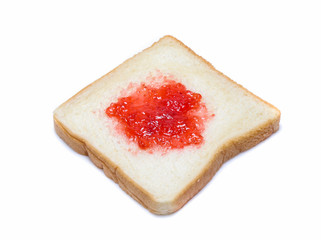 sliced bread isolated on white background