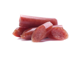 Sausage isolated on white background