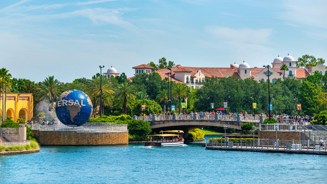 Universal Studios Orlando Florida USA. Travel illustrative editorial image