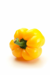 sweet yellow pepper isolated on white background..