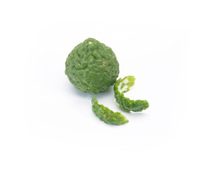 bergamot on white background