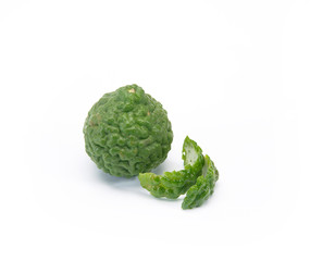 bergamot on white background