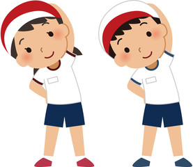 体操をしているイラスト2