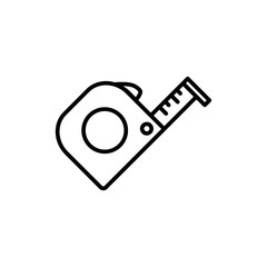 measure icon trendy flat design