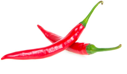 chilli isolated on white background