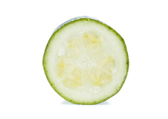 Fresh  zucchini isolated on a white background