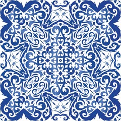 Ornamental azulejo portugal tiles decor.