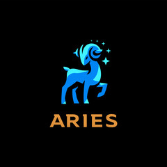 Obraz na płótnie Canvas Aries, goat, ram.