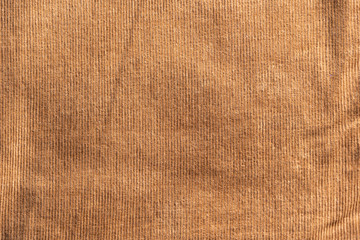 Surface of bright brown color corduroy cloth which is cotton and stretch Polyurethane.