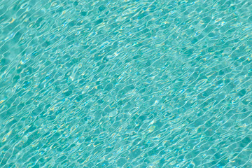 Shine wave reflection in the blue pool