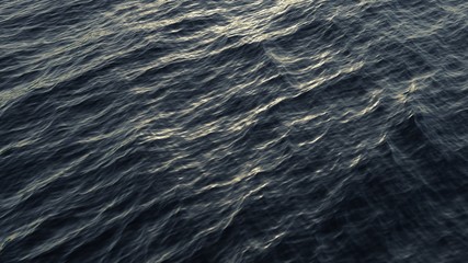 照らされる水面