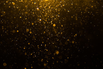 Abstract gold bokeh with black © pandaclub23
