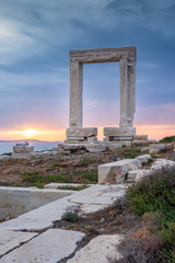 Obraz premium Portara, Temple of Apollo, Naxos, Greece