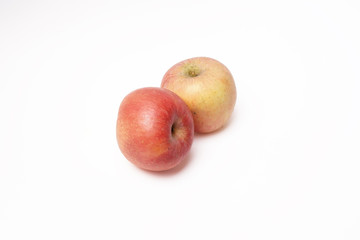 Two fresh McIntosh Apples - isolated white background - 