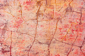 Obraz premium Texture of a concrete wall with cracks and scratches which can be used as a background