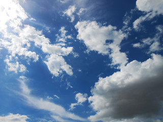 Fototapeta premium blue sky with clouds