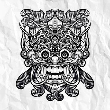 Balinese Mask Stock Photos And Royalty Free Images Vectors And Illustrations Adobe Stock