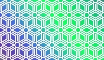 Layout With Curved Line. Abstract Hipster Pattern. Gradient Background. Design For Screen, Presentation, Wallpaper. Holiday Object. Vector Illustration