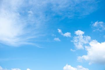 blue sky with white clouds