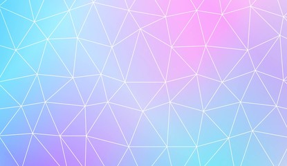 Low poly layout. For your idea, presentation, smart design Vector illustration. Creative gradient color.