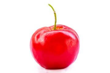 ripe cherry isolated on white background