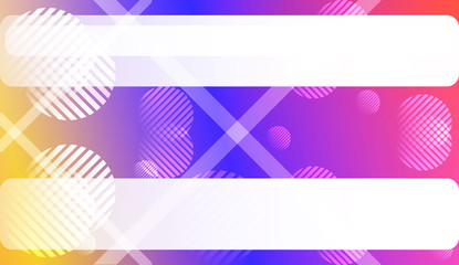 Colorful Gradient Background with Line, Circle. For Web, Presentations And Prints. Vector Illustration.