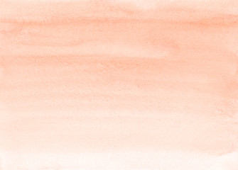Watercolor light coral gradient background texture. Brush strokes on paper.  © Kseniya