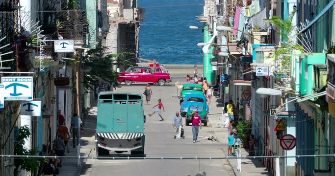 Old Havana Streets at Midday, Cuba