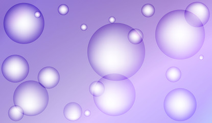 Background with bubbles. Design for your header page, ad, poster, banner. Pastel Gradient Color Vector illustration.