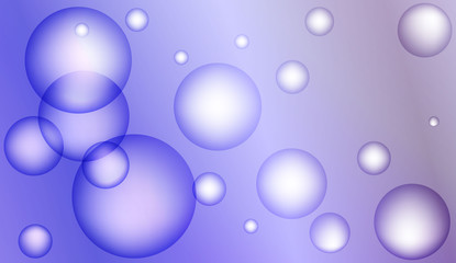 Background with bubbles. Design for your header page, ad, poster, banner. Pastel Gradient Color Vector illustration.