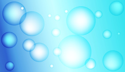 Background with bubbles. Design for your header page, ad, poster, banner. Pastel Gradient Color Vector illustration.