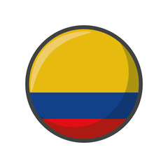 Isolated columbia flag icon block design