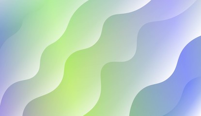 Wavy Background. For Futuristic Ad, Booklets. Vector Illustration with Color Gradient.