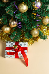 New Year's gifts under the Christmas tree