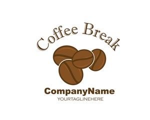 Coffee Beans Logo Template vector icon