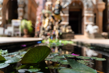 buddhist temple outdoors in thailand