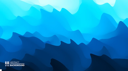 Water surface. Blue abstract background. Vector illustration for design.