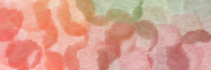 abstract round clouds banner tan, dark salmon and indian red background with space for text or image