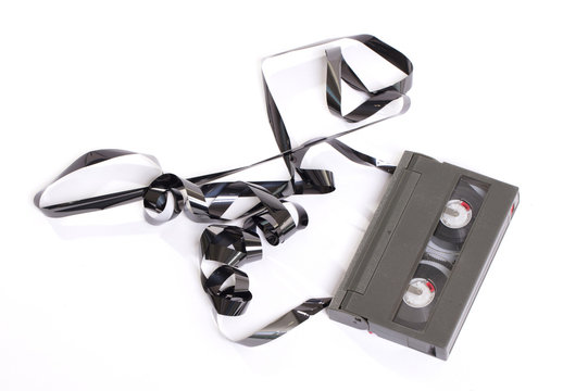 Old Video-8 cassette tape