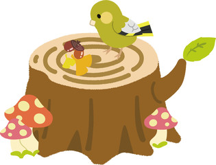 切りかぶのイラスト