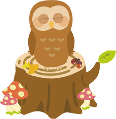 切りかぶのイラスト