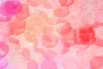 abstract confetti clouds light pink, tomato and light coral background with space for text or image