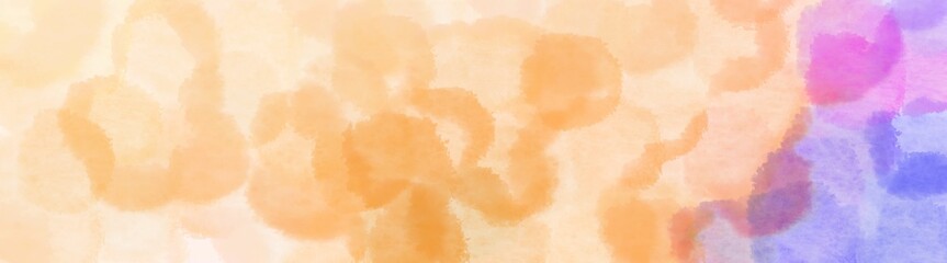 abstract magic clouds wide banner. skin, peach puff and sandy brown background with space for text or image