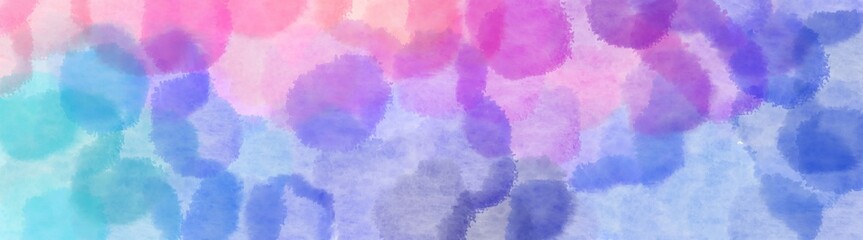 Fototapeta na wymiar abstract round clouds wide banner. light pastel purple, light steel blue and plum background with space for text or image