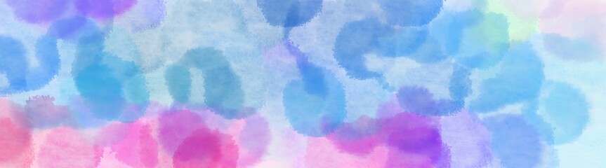 abstract magic sparkle wide banner. baby blue, sky blue and thistle background with space for text or image