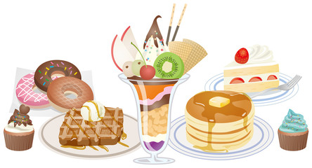 スイーツのイメージイラスト