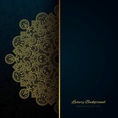 BLACK AND GOLD GREETING CARD