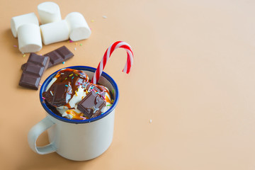 hot Chocolate  with marshmallow